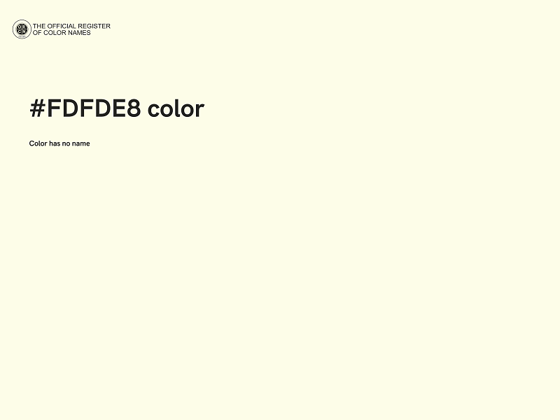 #FDFDE8 color image