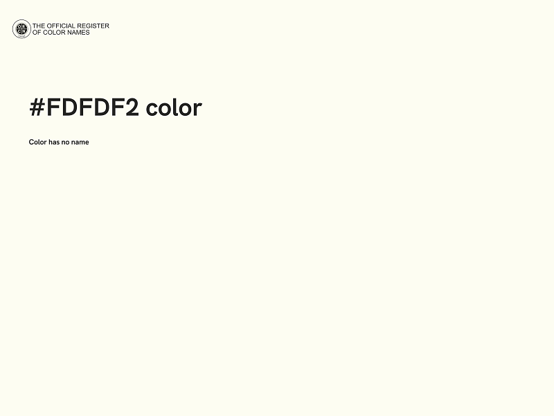 #FDFDF2 color image