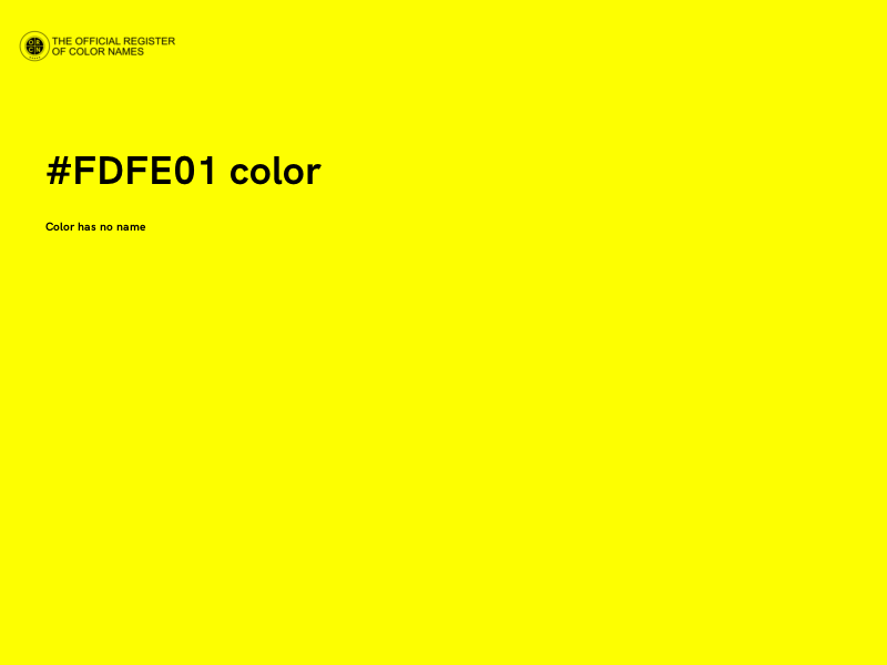 #FDFE01 color image