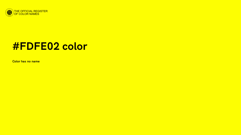 #FDFE02 color image