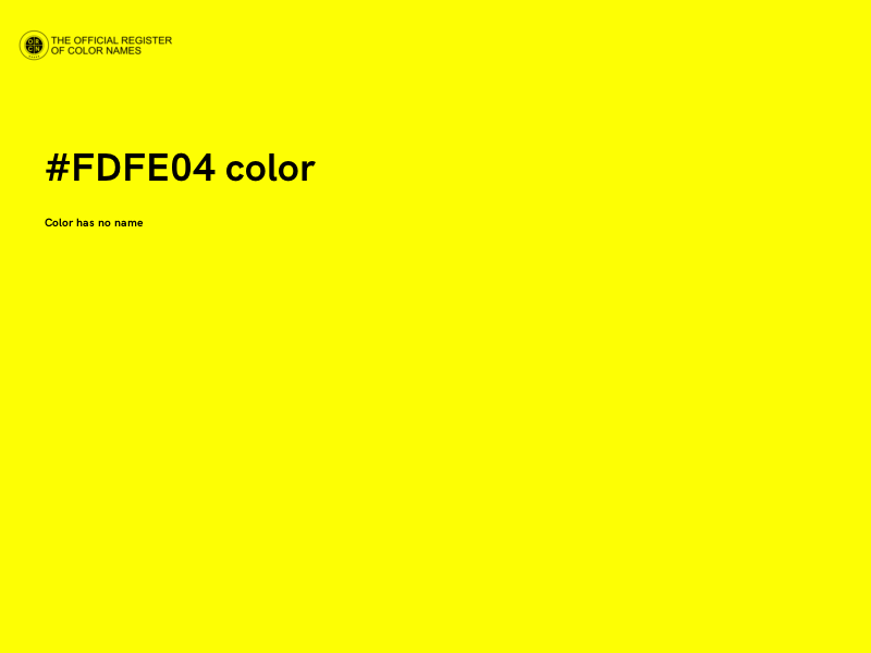 #FDFE04 color image