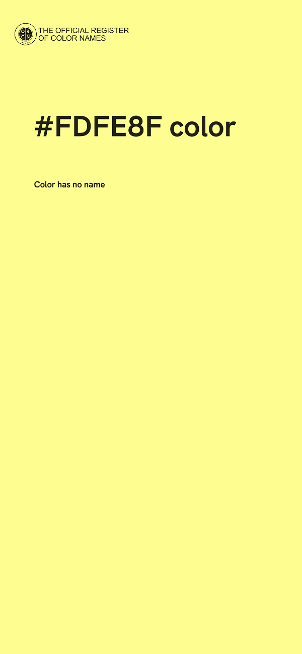 #FDFE8F color image