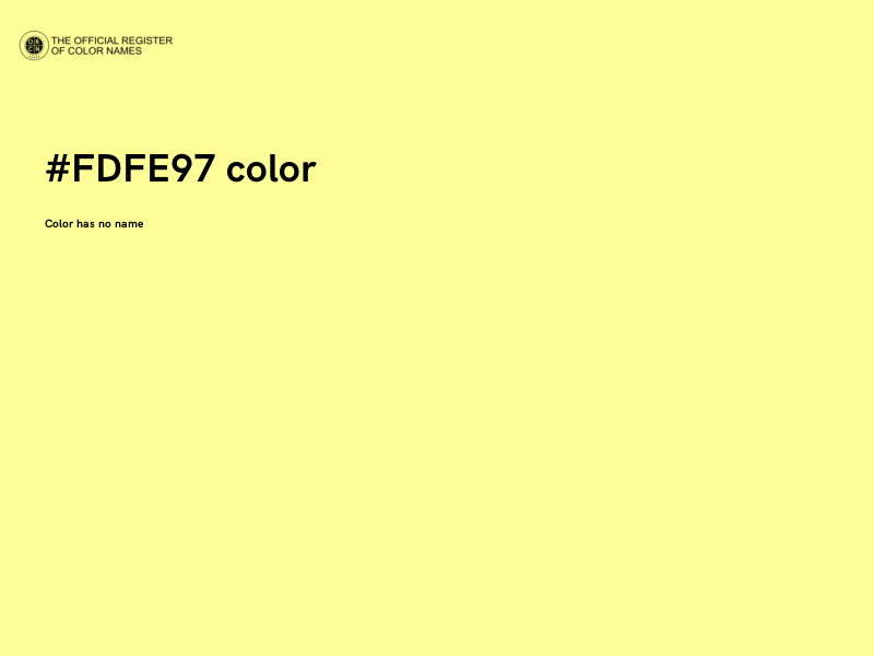 #FDFE97 color image