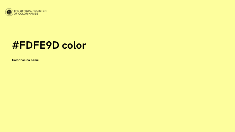 #FDFE9D color image