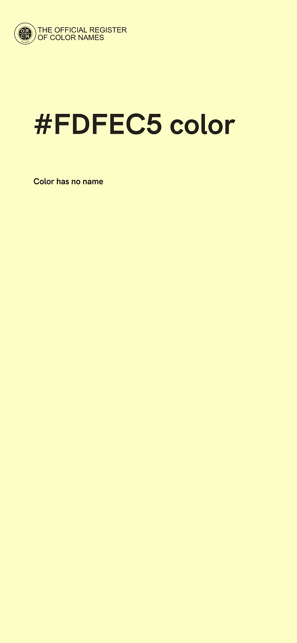 #FDFEC5 color image