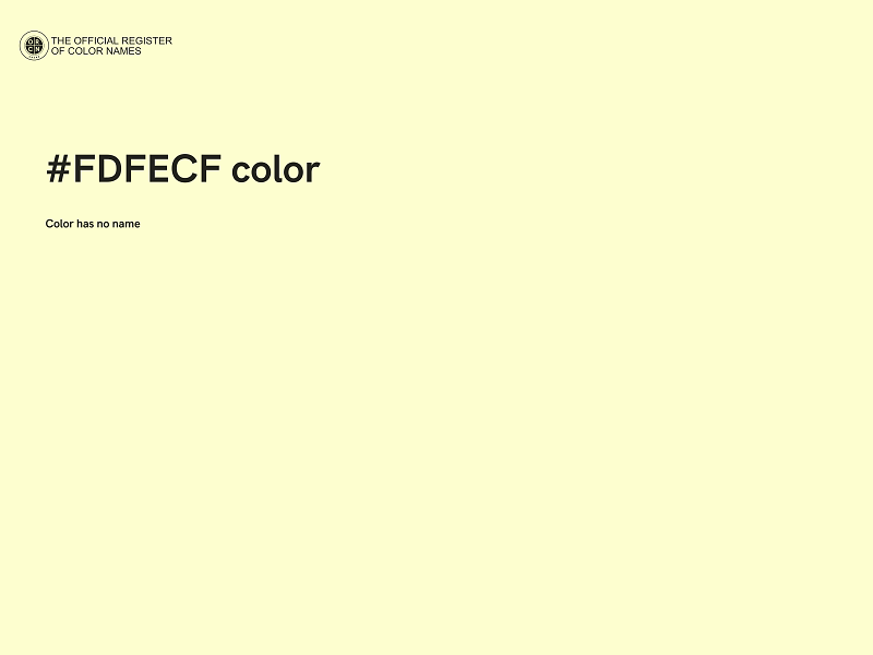 #FDFECF color image