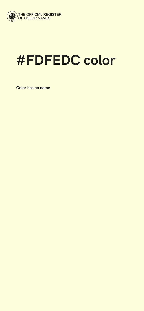 #FDFEDC color image