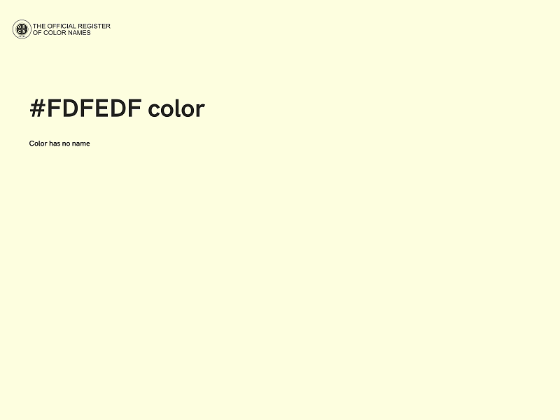 #FDFEDF color image