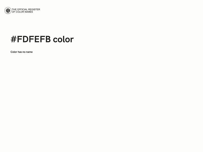 #FDFEFB color image