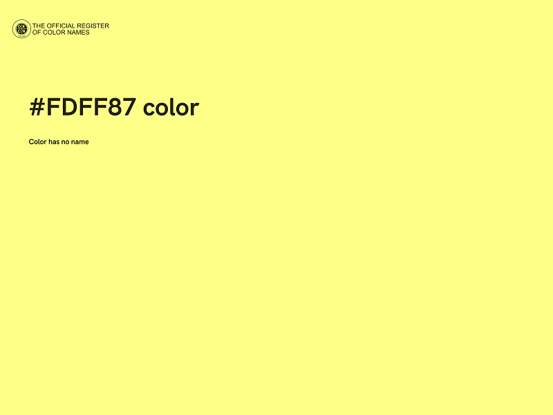 #FDFF87 color image