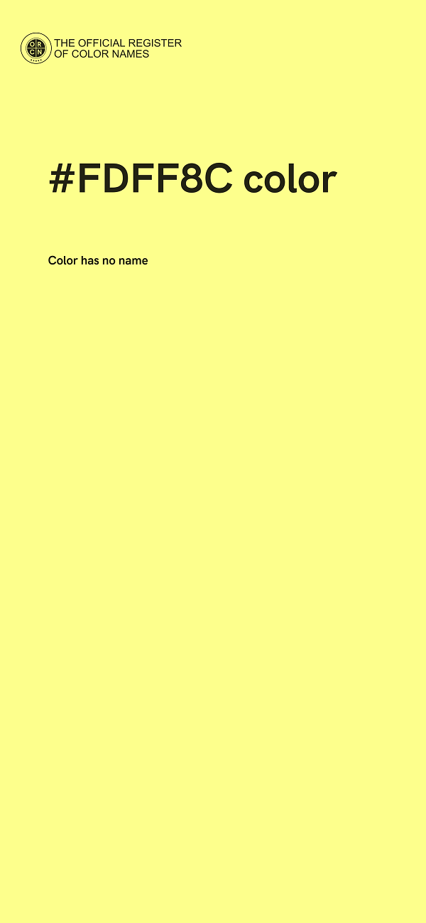#FDFF8C color image