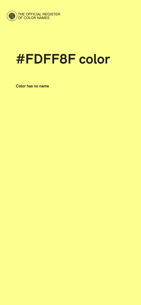 #FDFF8F color image