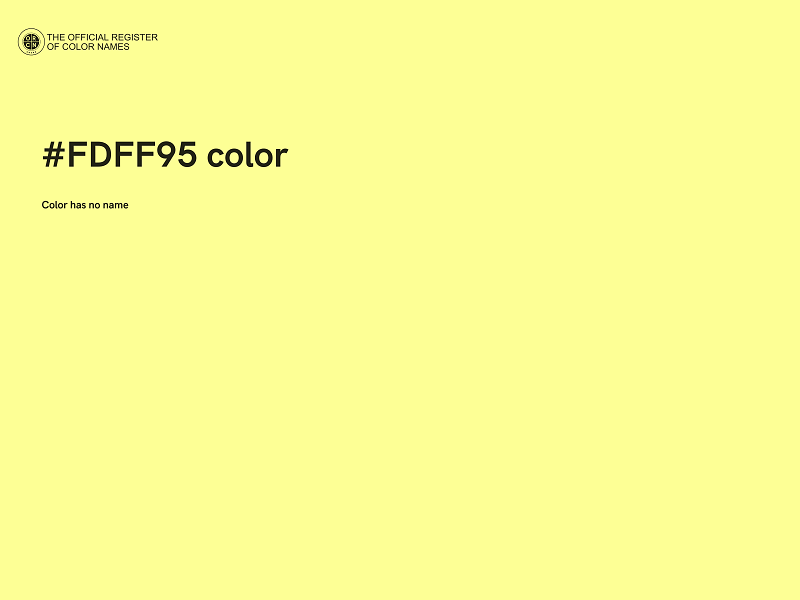 #FDFF95 color image