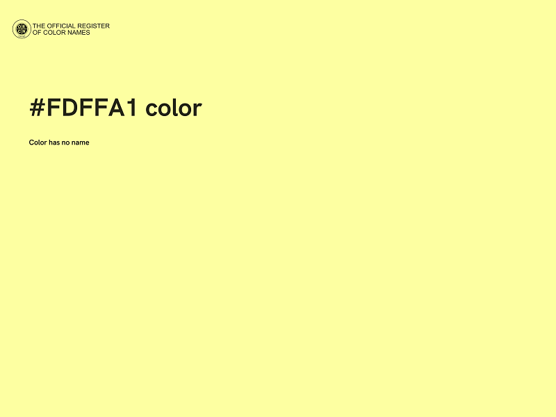 #FDFFA1 color image