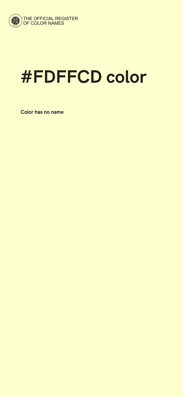 #FDFFCD color image