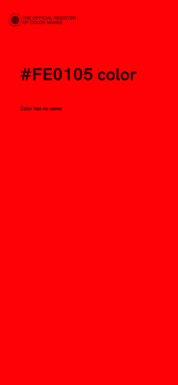 #FE0105 color image