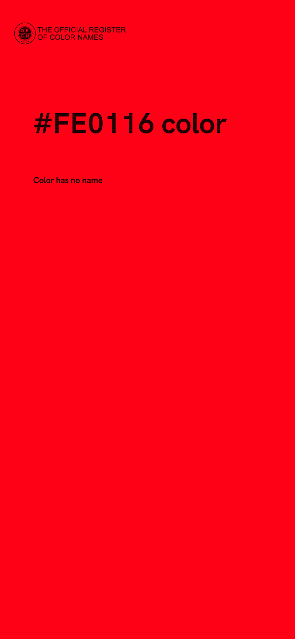 #FE0116 color image