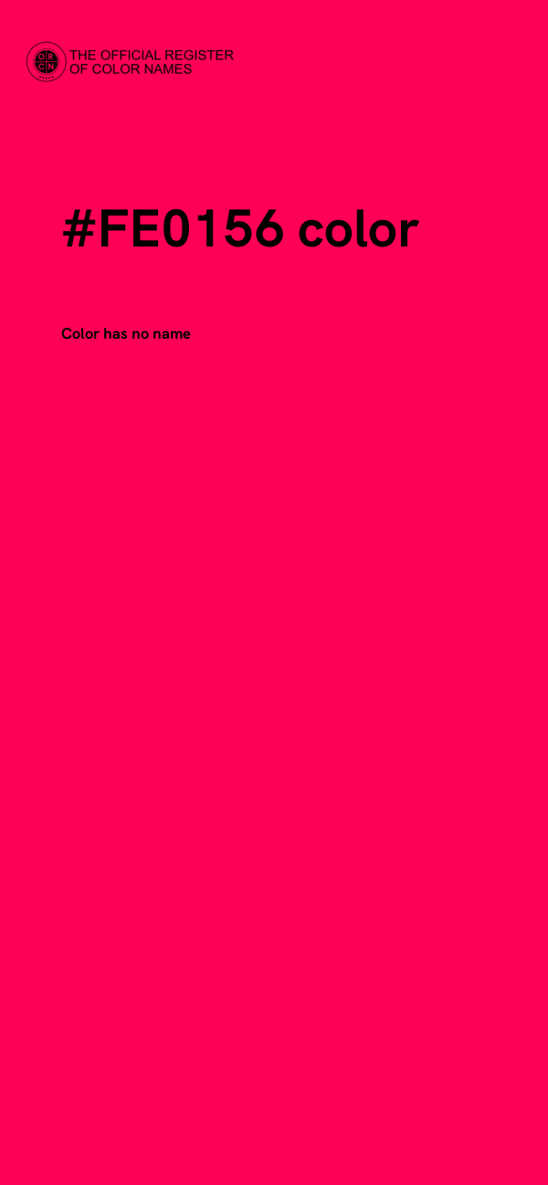 #FE0156 color image