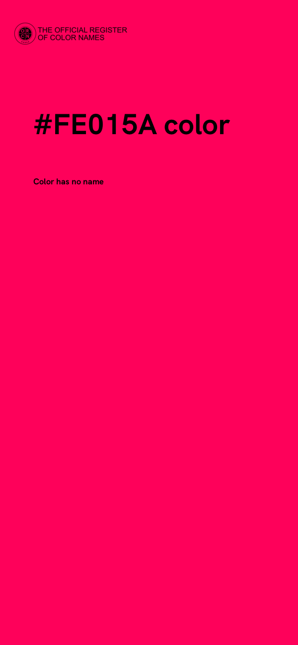 #FE015A color image