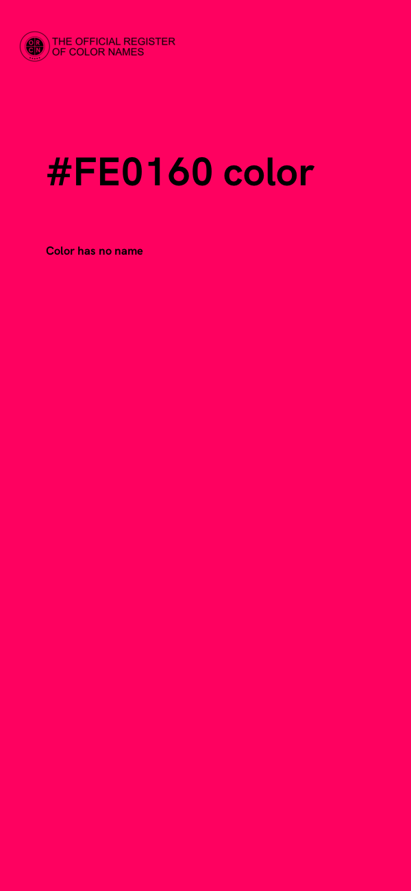 #FE0160 color image