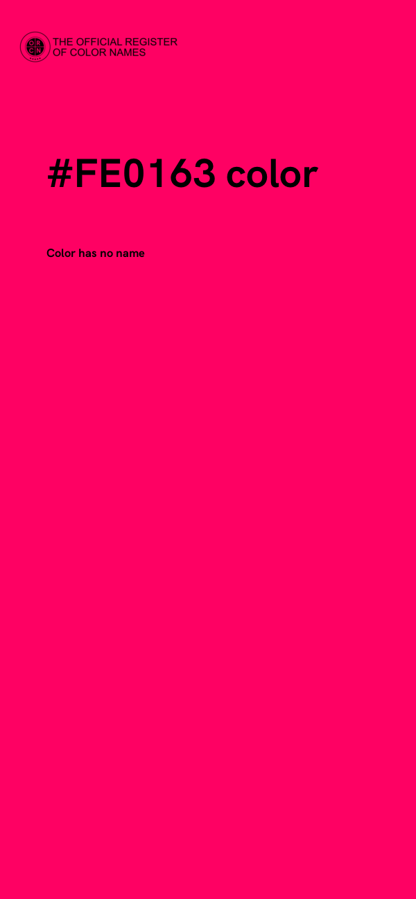 #FE0163 color image