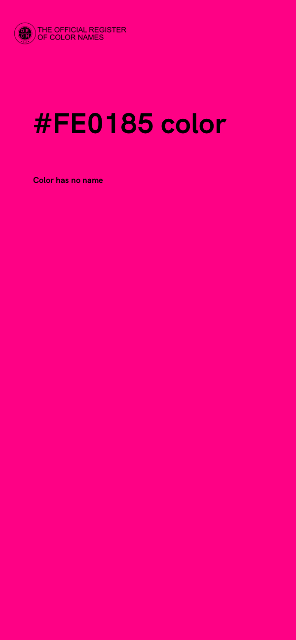 #FE0185 color image
