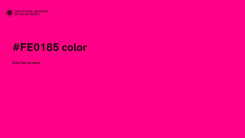 #FE0185 color image