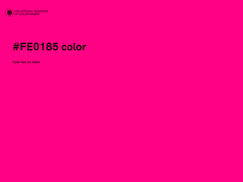#FE0185 color image
