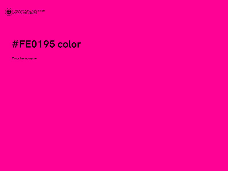 #FE0195 color image