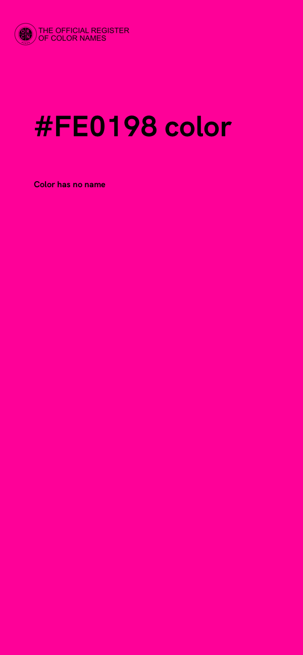 #FE0198 color image