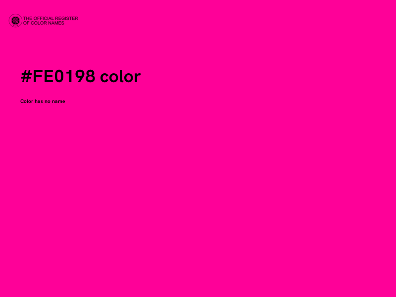 #FE0198 color image