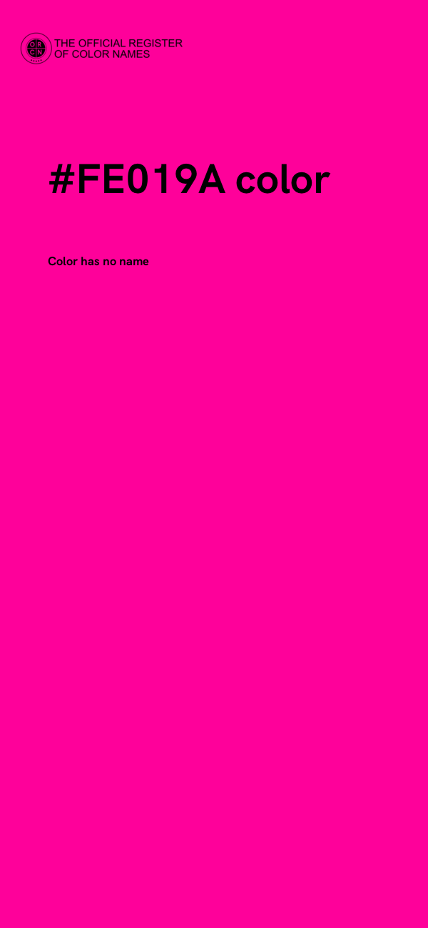 #FE019A color image
