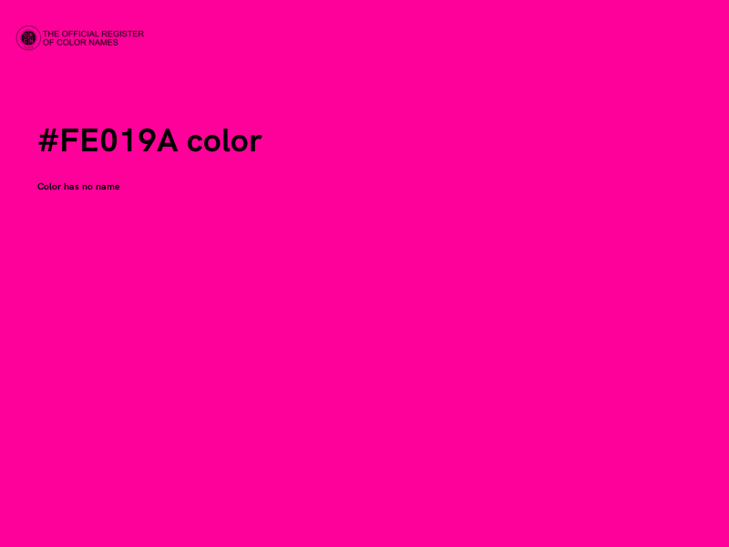 #FE019A color image