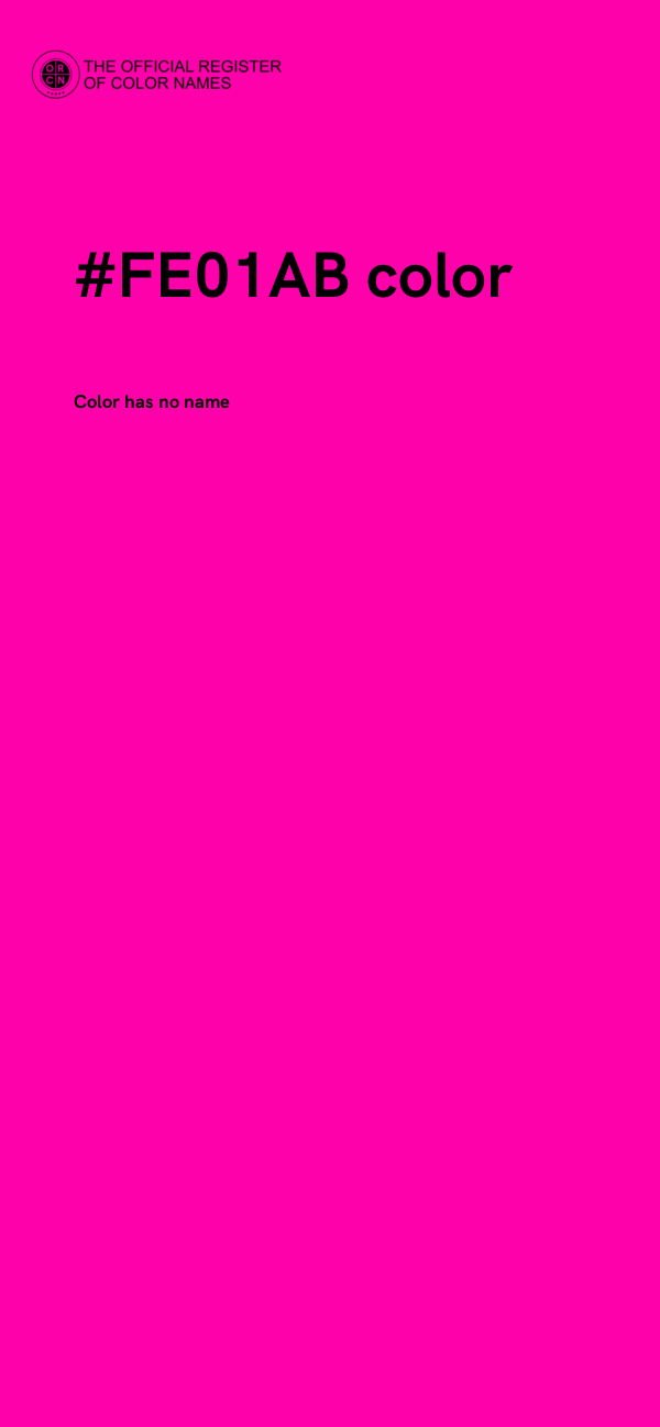 #FE01AB color image