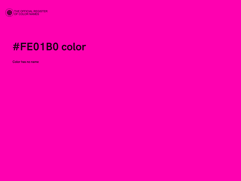 #FE01B0 color image