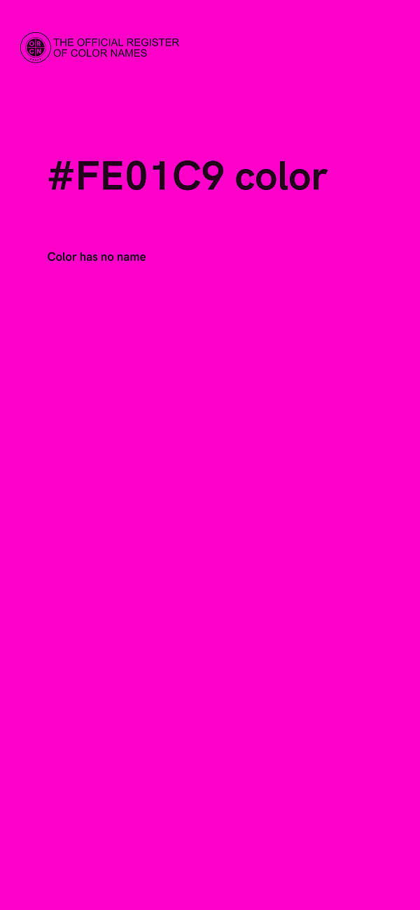 #FE01C9 color image