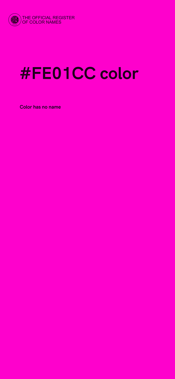 #FE01CC color image