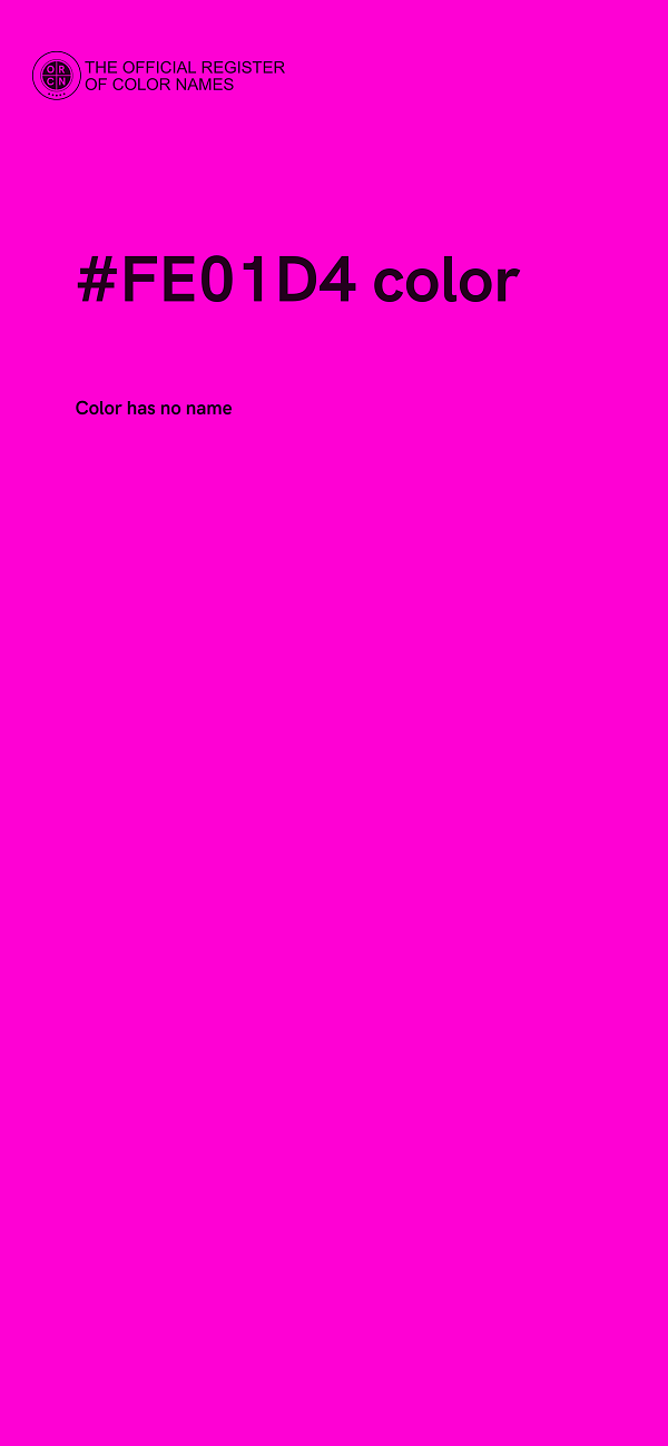 #FE01D4 color image