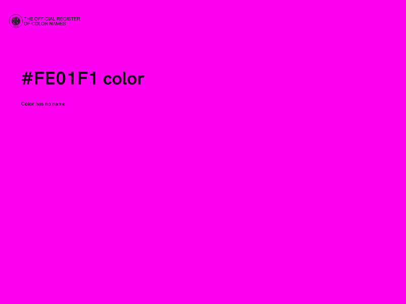 #FE01F1 color image