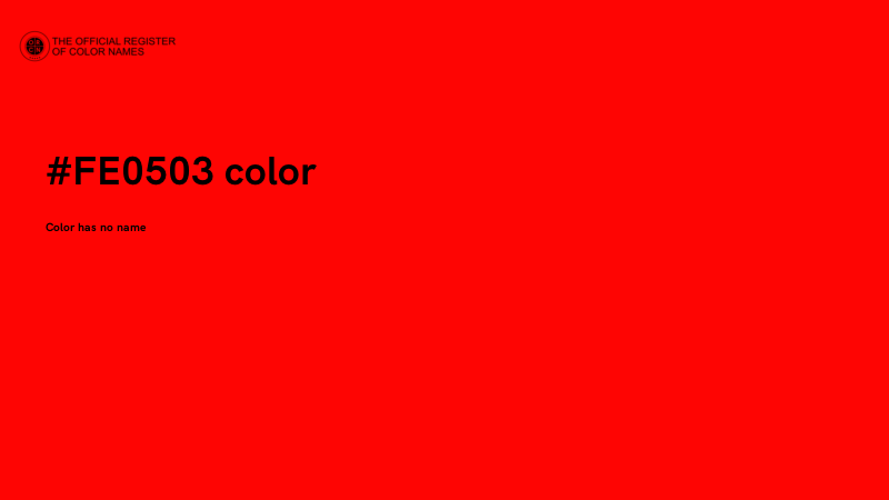 #FE0503 color image