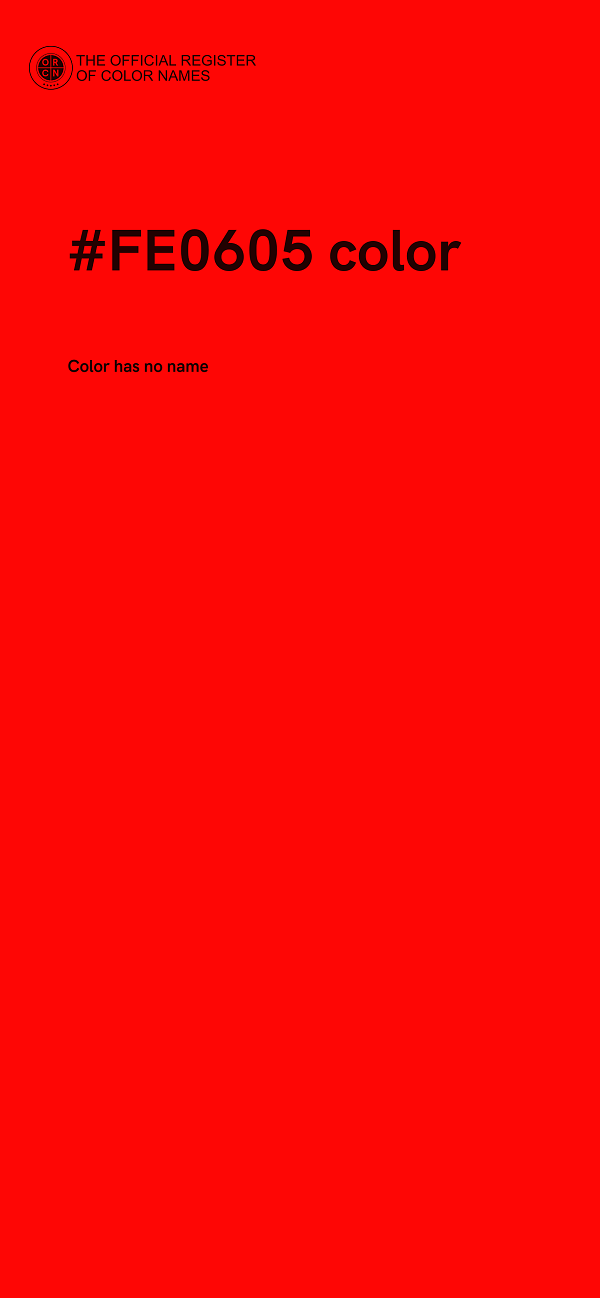 #FE0605 color image