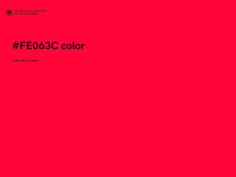 #FE063C color image