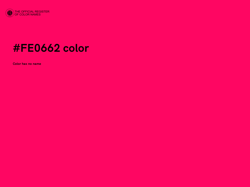 #FE0662 color image