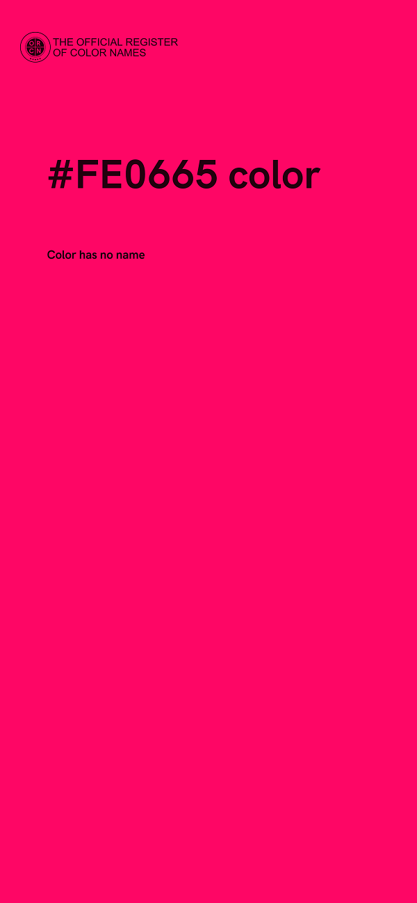 #FE0665 color image