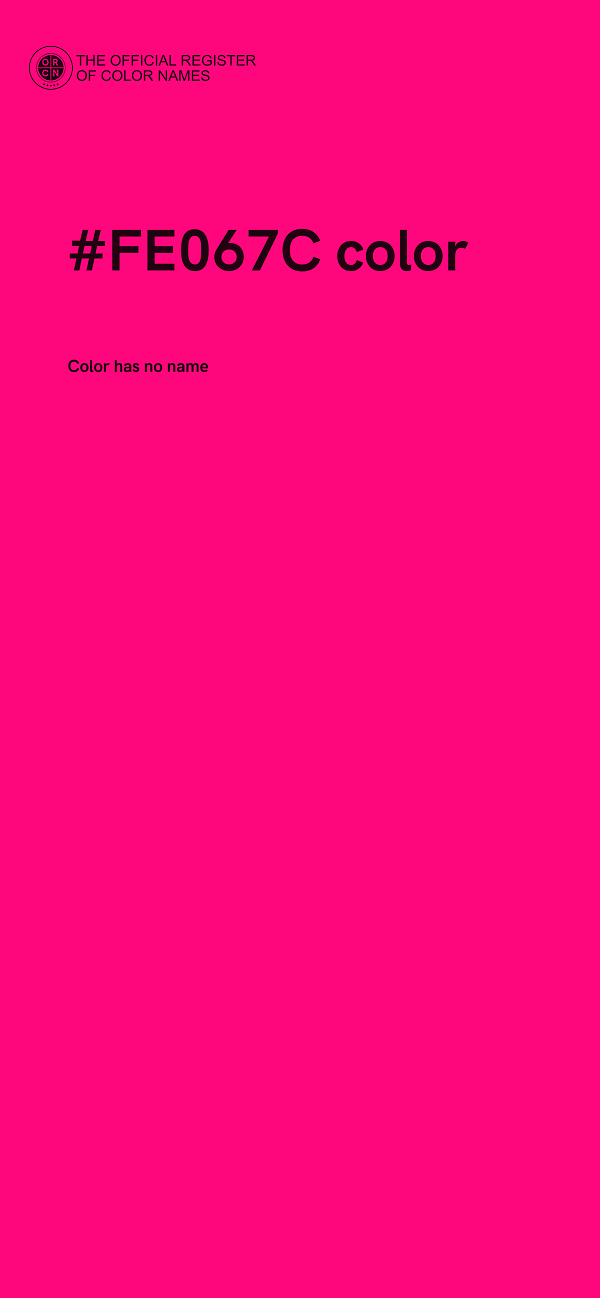 #FE067C color image