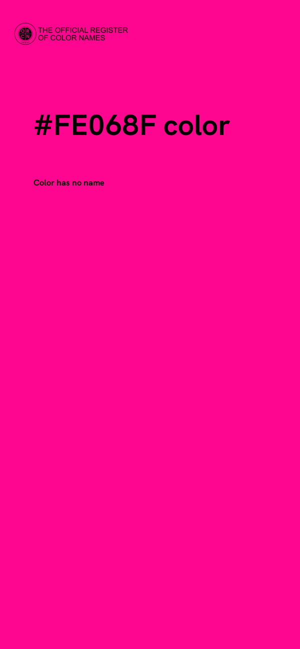 #FE068F color image