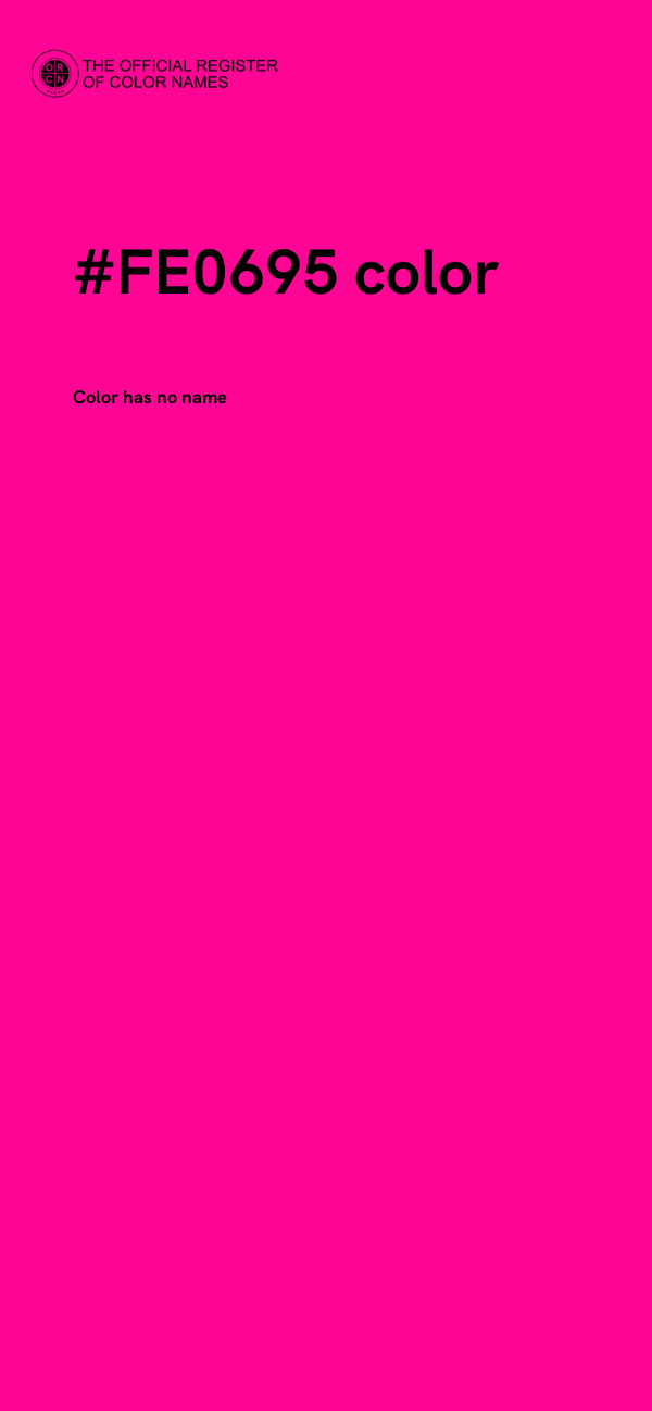 #FE0695 color image