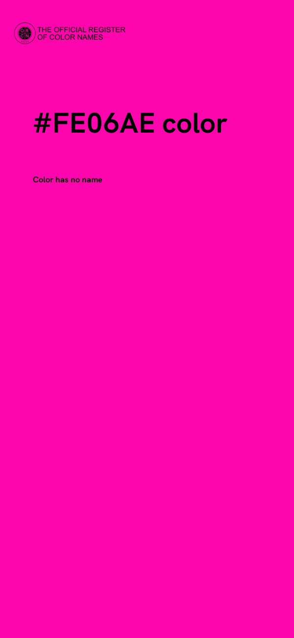 #FE06AE color image