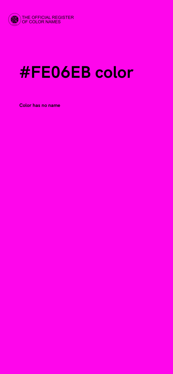#FE06EB color image