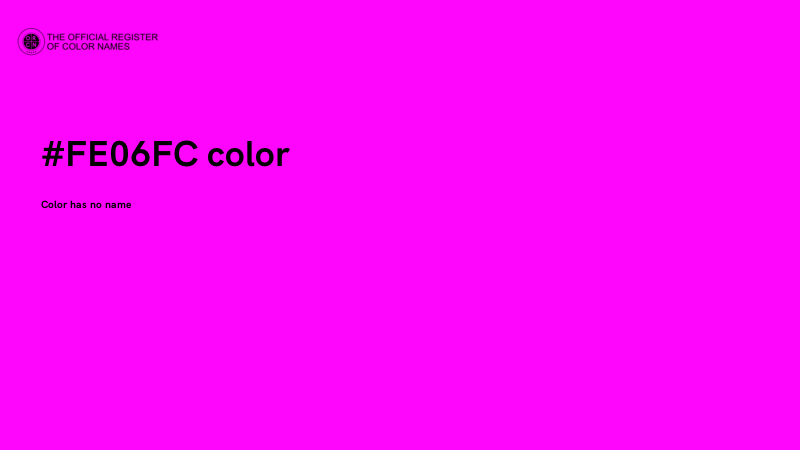 #FE06FC color image